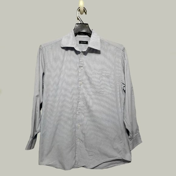 Nautica Mens Long Sleeve Button Up Casual - Picture 1 of 3